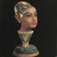 Tutankhamun on a Lotus